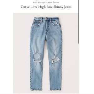 Abercrombie & Fitch Curve Love High Rise Denim